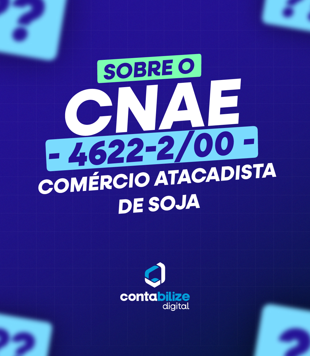 CNAE 4622-2/00 – Comércio atacadista de soja.