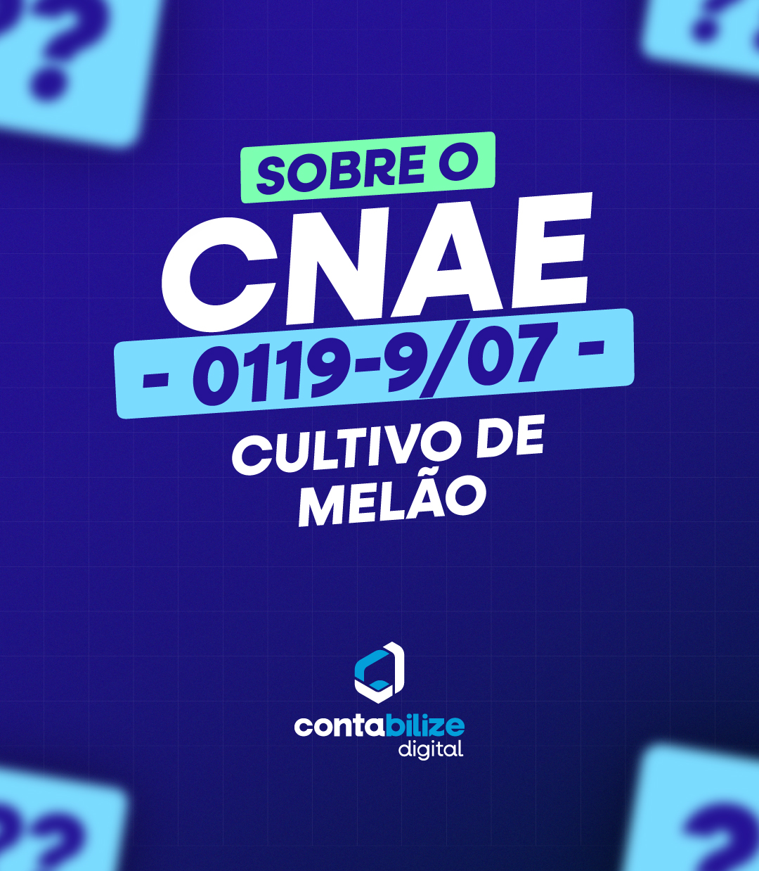 CNAE 0119-9/07 – Cultivo de melão.