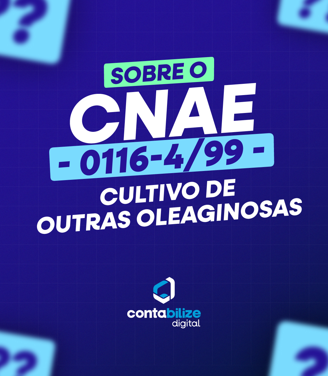 CNAE 0116-4/99 – Cultivo de outras oleaginosas.